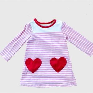 Mini Boden Heart Pocket Dress